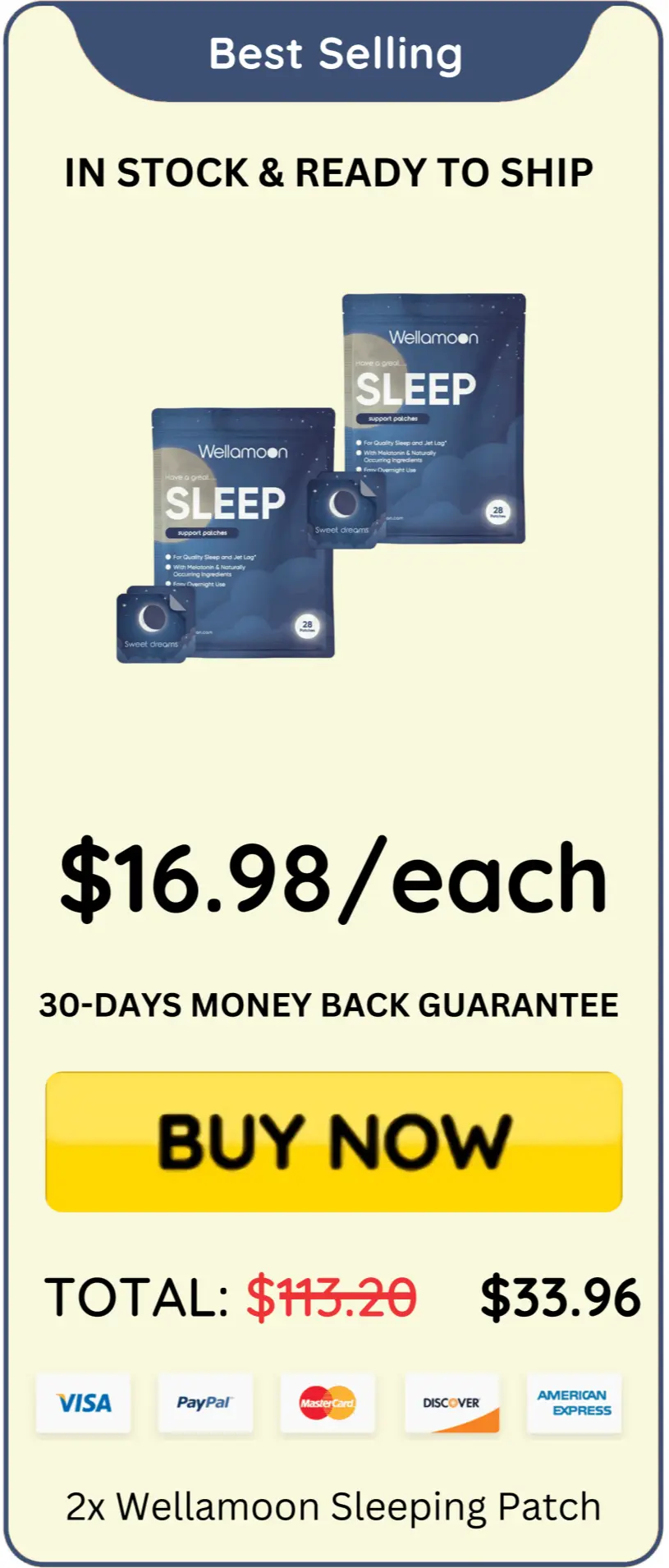 Wellamoon Sleeping Patch best offer price